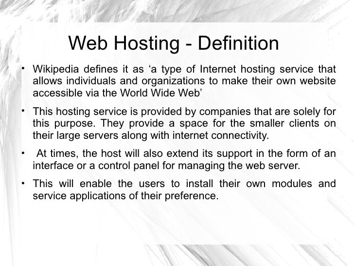 website host definition